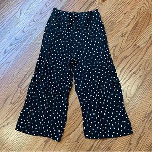 Madewell - Huston Pull-On Crop Pants in Polka Dot